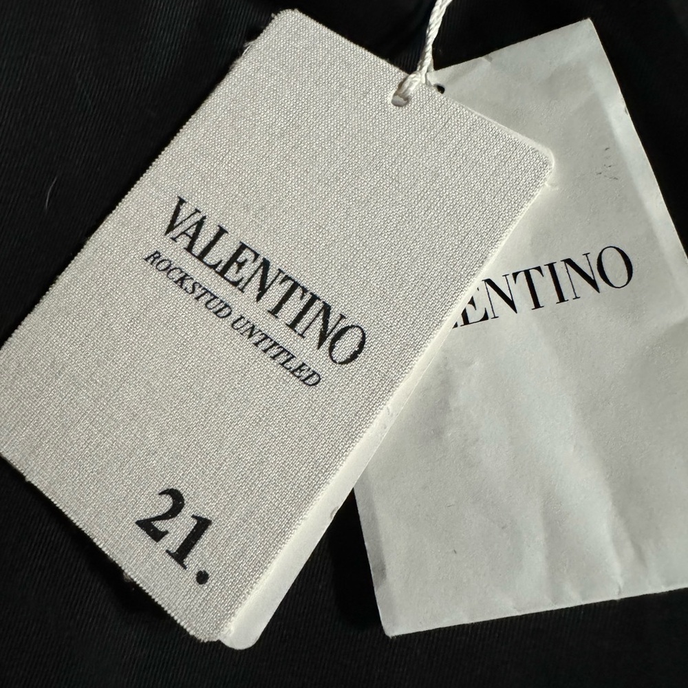 Valentino 21. Rockstud Untitled Chino Trousers Black Size 52IT 42US NWT - Picture 5 of 11